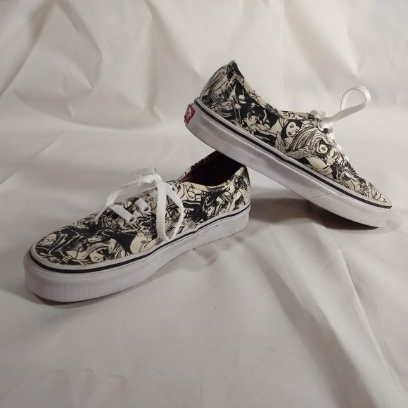 Vans Marvel Superheroes Women Black White Sneakers Men's 3.5 Women's 5 Comics - Picture 5 of 9